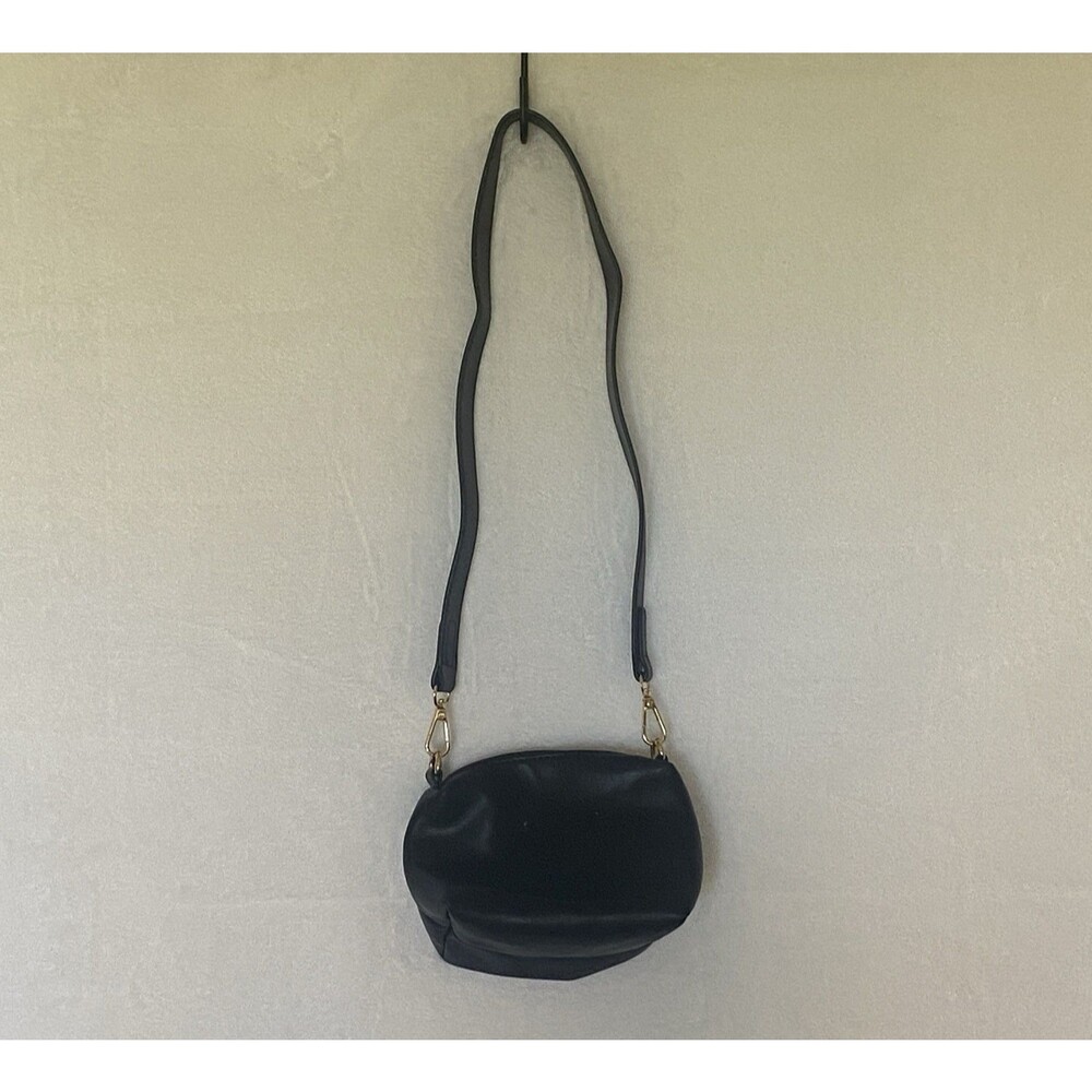 Anthropologie Black Crossbody Bag Small Zip Purse